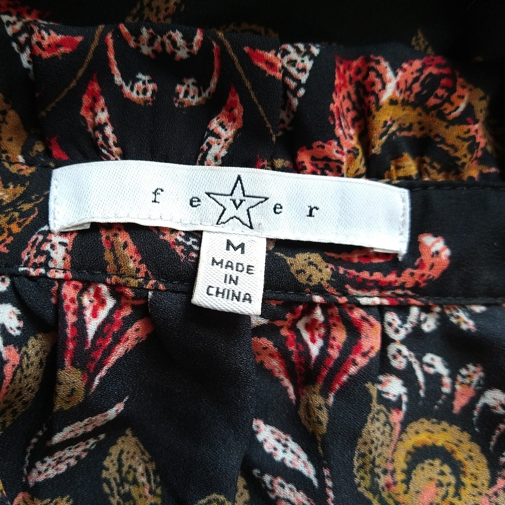 Fever boho paisley print with long sleeves - Picture 9 of 10